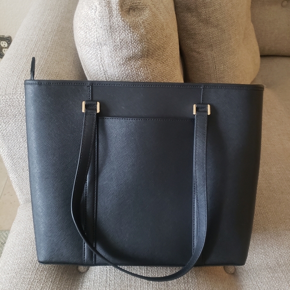 Michael Kors Sady Saffiano Black Medium Tote Bag - Picture 14 of 14